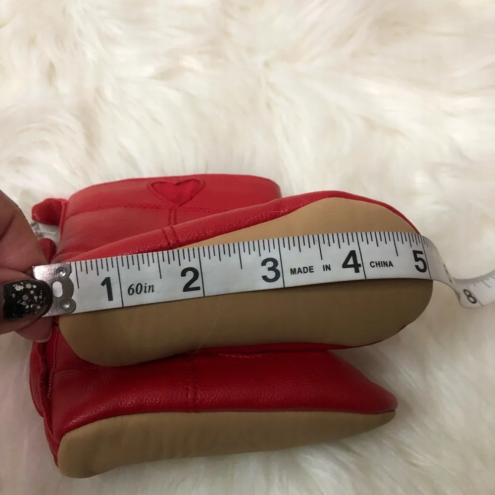 NWOT Old Navy Baby Red Booties Sz 12-18 Months